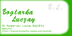 boglarka luczay business card